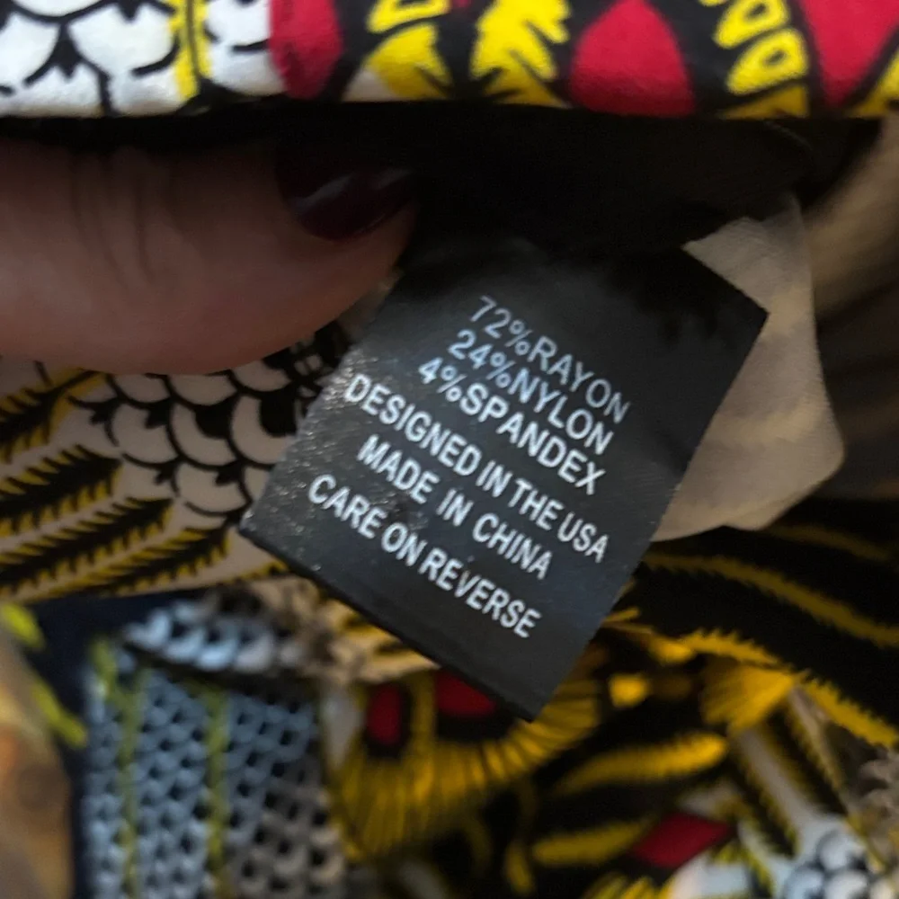 D'Iyanu Vibrant Women's Black & Yellow Patterned Seperate Pantsuit Unknown size - Picture 9 of 15